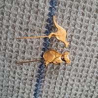 pin spilla dorata koala e canguro