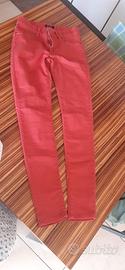 Pantaloni donna rossi taglia 40