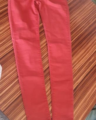 Pantaloni donna rossi taglia 40