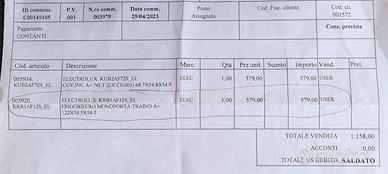 Congelatore da incasso