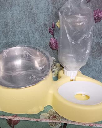 ❥ ciotola doppia per gatto nuova