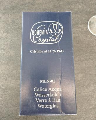 Calici ds acqua Cristallo di Boemia
