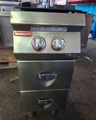 cucina 2 fuochi gas inox 