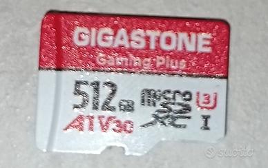 Scheda MicroSD 512GB Gigastone x Switch/steam Deck