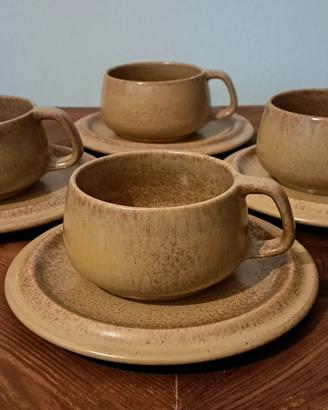 ☕ Set 4 Tazze con Piattini - Vintage