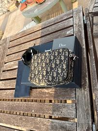 borsa a tracolla Dior in jacquard Oblique