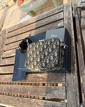 borsa a tracolla Dior in jacquard Oblique