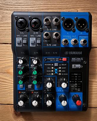 MIXER Yamaha MG06X 6 canali con effetti