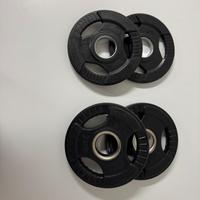 Pesi ghisa gommati 2,5 x 2  1,25 x 2