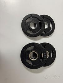 Pesi ghisa gommati 2,5 x 2  1,25 x 2