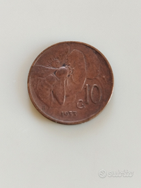 Rr 10 centesimi ape 1933 V. E. III