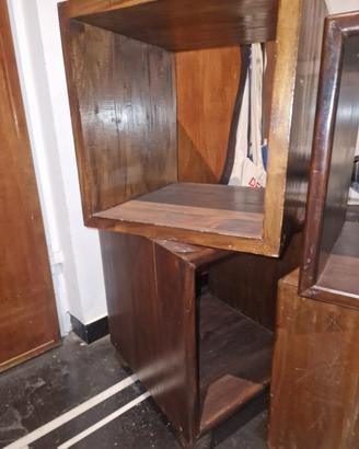 Cubi in legno massello vintage