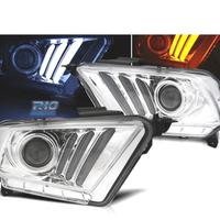 FARI FORD MUSTANG 10-14 A LED DINAMICI CROMATI