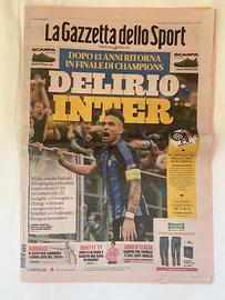 Gazzetta sport 17-05-23. Inter in finale di UCL.