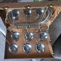 Confezione Set Coppe Gelato Inox Vintage