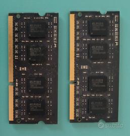 Ram DDR3 SODIMM per notebook- 8gb totali (2x4 GB)