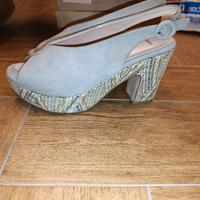Décolleté Bata camoscio grigio 39
