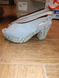 Décolleté Bata camoscio grigio 39