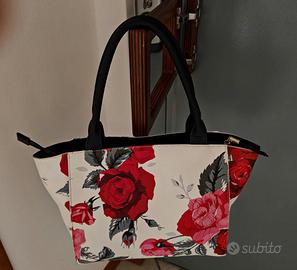 Borsa floreale chiara