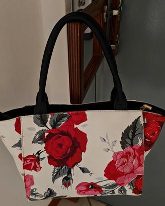 Borsa floreale chiara