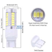 LAMPADA LED T20 BIANCA 33 LED SMS CANBUS