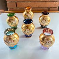 Mini vaso satinato oro stile Murano