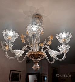 Lampadario vetro murano