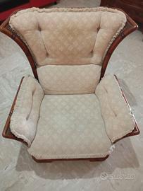 Poltrona Vintage firmada Giorgietti stile Boho