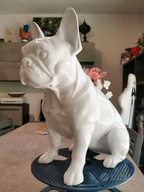 Scultura Bulldog Francese Pop Art 40cm Artigianale