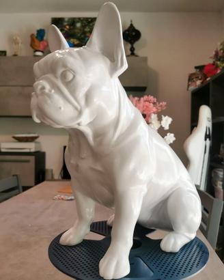 Scultura Bulldog Francese Pop Art 40cm Artigianale