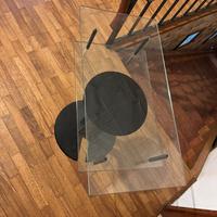 Mobile TV in vetro temperato e acciaio