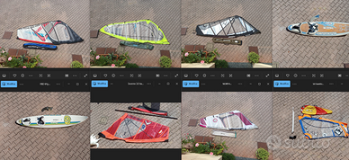 vele, tavole windsurf