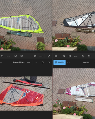 vele, tavole windsurf