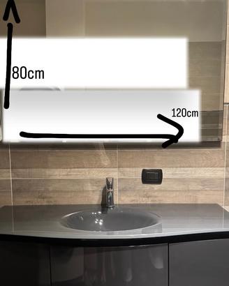 Mobile da bagno lavandino con specchio