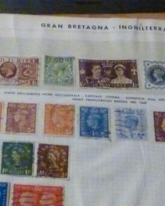 Piccola collezione di francobolli  usati