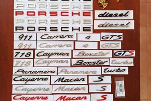 Scritte PORSCHE 911 Carrera Macan Cayenne Boxster