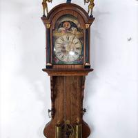 176377 Antico orologio pendolo olandese cn lunario