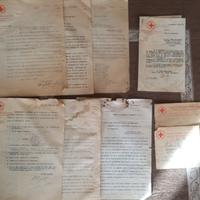 Lotto documenti anni 30 CROCE ROSSA ITALIANA