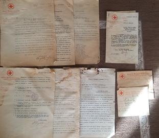 Lotto documenti anni 30 CROCE ROSSA ITALIANA