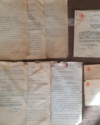 Lotto documenti anni 30 CROCE ROSSA ITALIANA