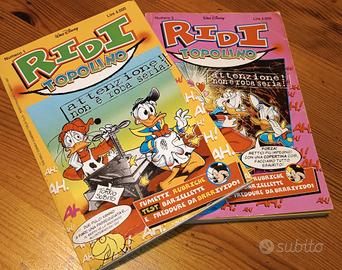 Coppia fumetti Ridi TOPOLINO numeri 1 e 5 del 1997