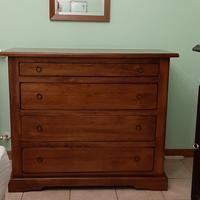 Comò 4 cassetti+Comodino 3 cassetti in arte povera