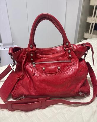 Borsa balenciaga velo rossa