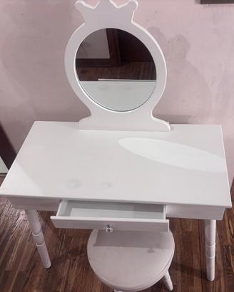 Tavolino da trucco bambina in legno