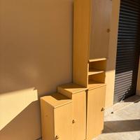 Scaffale mobile legno