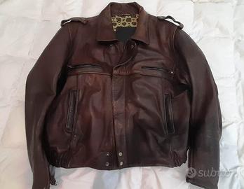 Giubbotto da moto vintage di pelle Traveller