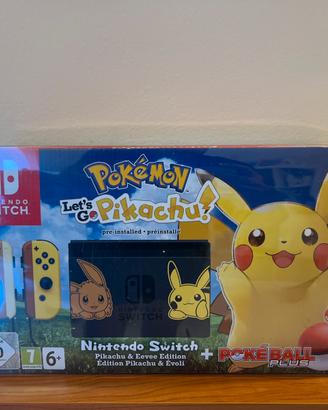 Nintendo switch let’s go Pikachu Completa