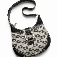 Guess Monogram Hobo Bag - Y2K Vintage