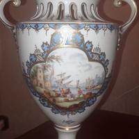 Vaso vintage in porcellana di Dresda anni ‘60