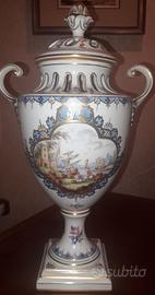 Vaso vintage in porcellana di Dresda anni ‘60